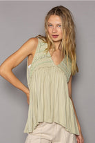 Caitlin Laced Babydoll Top-Tanks-Krush Kandy, Women's Online Fashion Boutique Located in Phoenix, Arizona (Scottsdale Area)