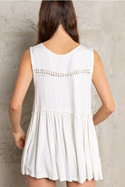 Caitlin Laced Babydoll Top-Tanks-Krush Kandy, Women's Online Fashion Boutique Located in Phoenix, Arizona (Scottsdale Area)