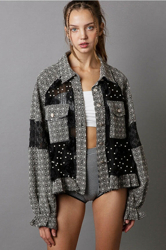 Daring to Be Balloon Sleeved Jacket-Jackets-Krush Kandy, Women's Online Fashion Boutique Located in Phoenix, Arizona (Scottsdale Area)