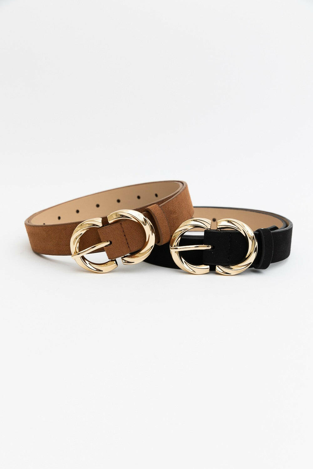 Double C Buckle Suede Belt-Belts-Krush Kandy, Women's Online Fashion Boutique Located in Phoenix, Arizona (Scottsdale Area)