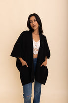 Boucle Cozy Ruana w/ Pockets-Cardigans-Krush Kandy, Women's Online Fashion Boutique Located in Phoenix, Arizona (Scottsdale Area)