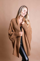 Bat Sleeve Knit Cardigan-Cardigans-Krush Kandy, Women's Online Fashion Boutique Located in Phoenix, Arizona (Scottsdale Area)