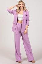 Twill Oversized Slant Pocket Blazer-Blazers-Krush Kandy, Women's Online Fashion Boutique Located in Phoenix, Arizona (Scottsdale Area)