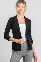 Let's Get Takeout Button Detail Blazer-Blazers-Krush Kandy, Women's Online Fashion Boutique Located in Phoenix, Arizona (Scottsdale Area)