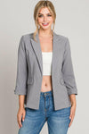 Let's Get Takeout Button Detail Blazer-Blazers-Krush Kandy, Women's Online Fashion Boutique Located in Phoenix, Arizona (Scottsdale Area)