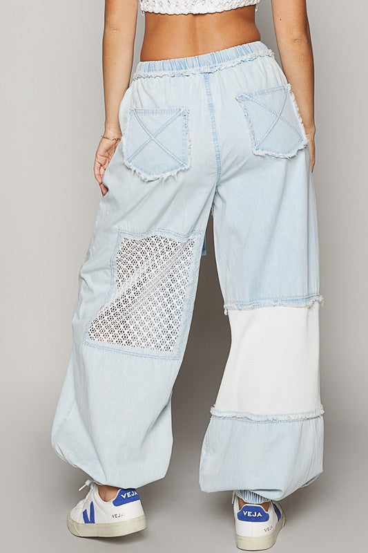 Lace Jean Joggers-Pants-Krush Kandy, Women's Online Fashion Boutique Located in Phoenix, Arizona (Scottsdale Area)