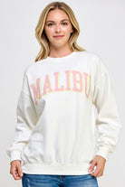 Malibu Crewneck-Sweatshirts-Krush Kandy, Women's Online Fashion Boutique Located in Phoenix, Arizona (Scottsdale Area)