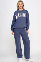 Malibu Crewneck-Sweatshirts-Krush Kandy, Women's Online Fashion Boutique Located in Phoenix, Arizona (Scottsdale Area)