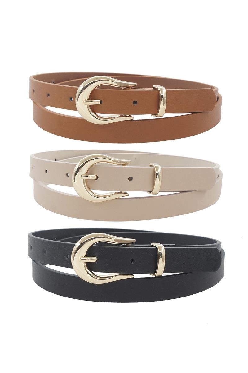 Royal Horseshoe Belt 3 Piece Set-Belts-Krush Kandy, Women's Online Fashion Boutique Located in Phoenix, Arizona (Scottsdale Area)