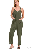 Spaghetti Strap Pocketed Jumpsuit-Jumpsuits & Rompers-Krush Kandy, Women's Online Fashion Boutique Located in Phoenix, Arizona (Scottsdale Area)