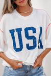 Stars & Freedom Ribbed Graphic Tee