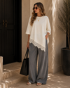 Lace Whisper Oversized Tee