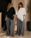 Lace Whisper Oversized Tee
