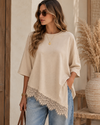 Lace Whisper Oversized Tee
