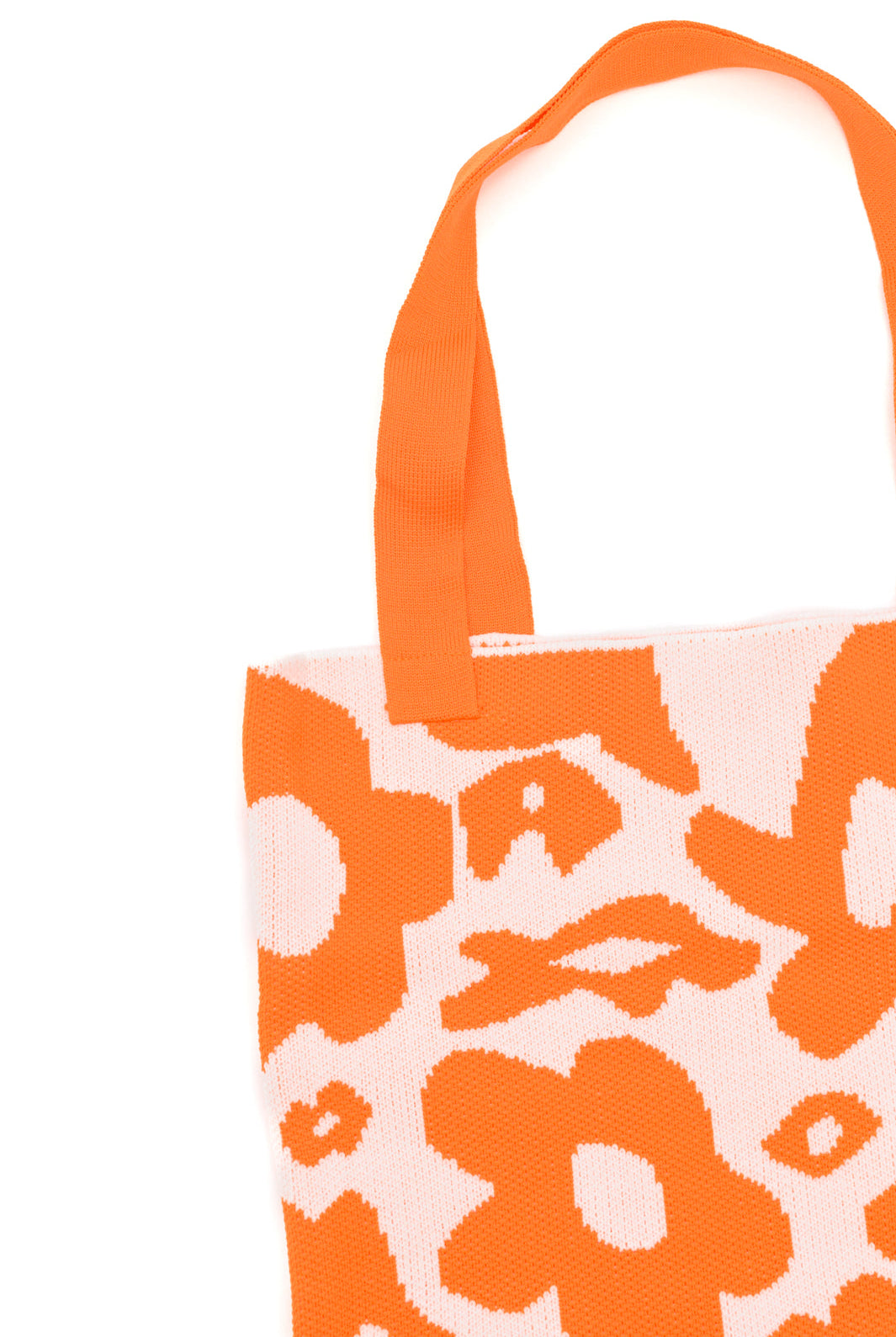 Lazy Daisy Knit Bag in Orange-Purses & Bags-Krush Kandy, Women's Online Fashion Boutique Located in Phoenix, Arizona (Scottsdale Area)