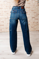 Judy Blue Leila High Rise Cargo Straight Jeans-Jeans-Krush Kandy, Women's Online Fashion Boutique Located in Phoenix, Arizona (Scottsdale Area)