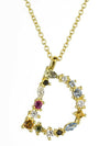 Dainty Initial Cubic Zirconia Necklace-Necklaces-Krush Kandy, Women's Online Fashion Boutique Located in Phoenix, Arizona (Scottsdale Area)