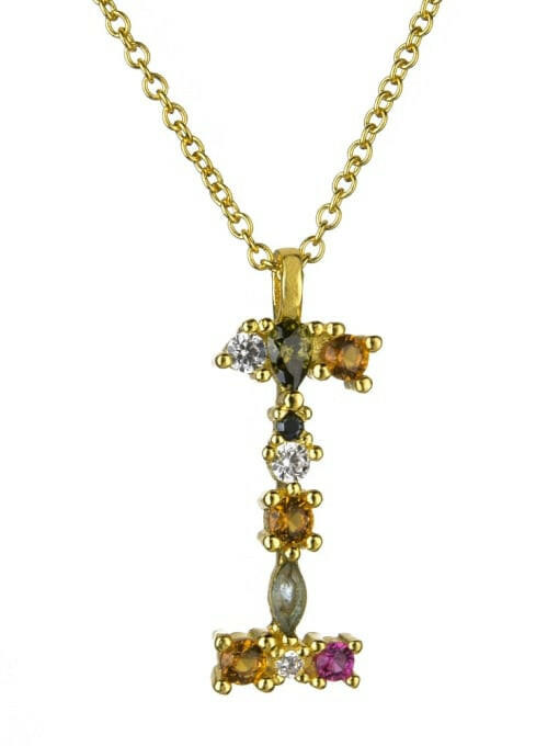 Dainty Initial Cubic Zirconia Necklace-Necklaces-Krush Kandy, Women's Online Fashion Boutique Located in Phoenix, Arizona (Scottsdale Area)
