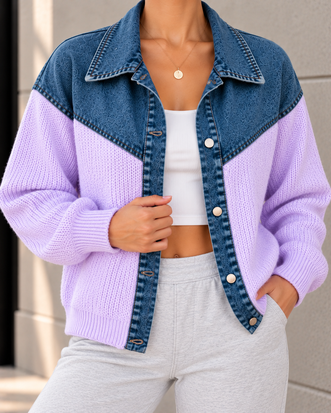 Lilac Denim-Trimmed Streetwear Portrait.png