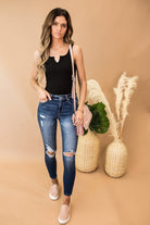 PLUS/REG Last Chance Skinny Jeans-Jeans-Krush Kandy, Women's Online Fashion Boutique Located in Phoenix, Arizona (Scottsdale Area)