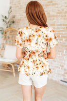 Magic Dance Square Neck Floral Blouse-Long Sleeve Tops-Krush Kandy, Women's Online Fashion Boutique Located in Phoenix, Arizona (Scottsdale Area)
