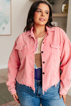 Main Stage Corduroy Jacket in Neon Pink-Jackets-Krush Kandy, Women's Online Fashion Boutique Located in Phoenix, Arizona (Scottsdale Area)