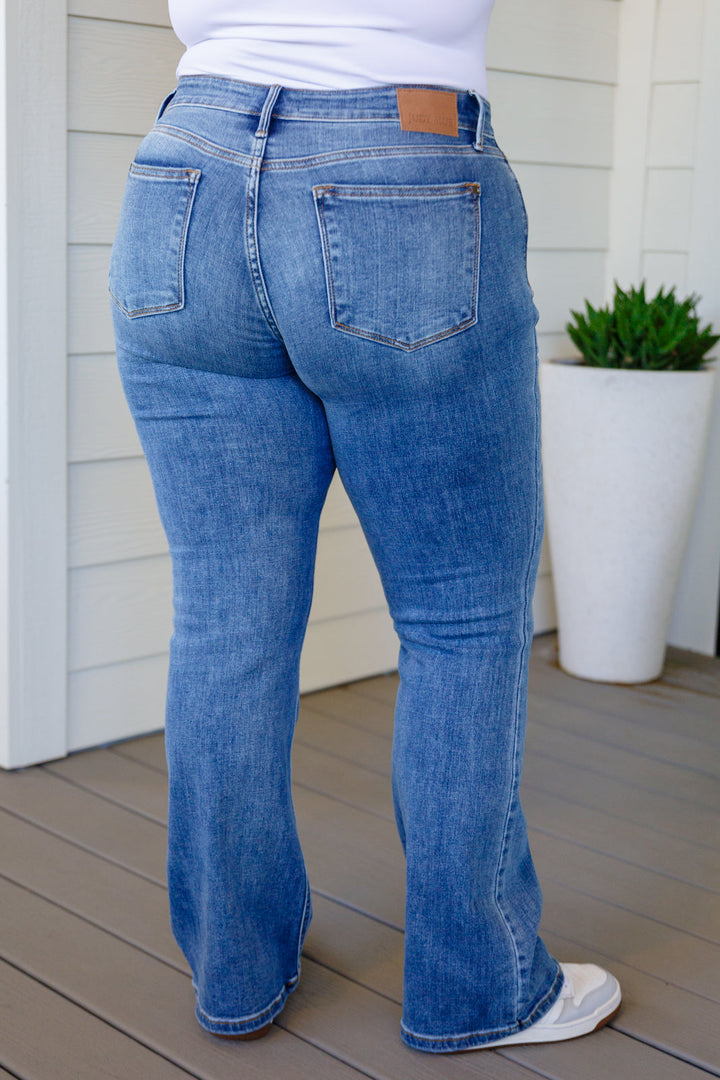 Judy Blue Matilda Mid Rise Vintage Button Fly Bootcut Jeans-Jeans-Krush Kandy, Women's Online Fashion Boutique Located in Phoenix, Arizona (Scottsdale Area)