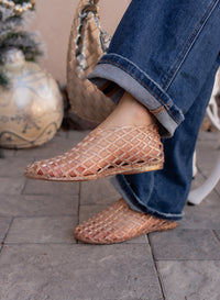 Jelly Woven Mesh Sandals