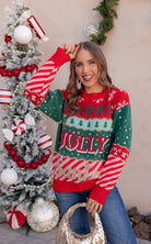 Merry & Jolly Holiday Tinsel Sweater-Sweaters-Krush Kandy, Women's Online Fashion Boutique Located in Phoenix, Arizona (Scottsdale Area)