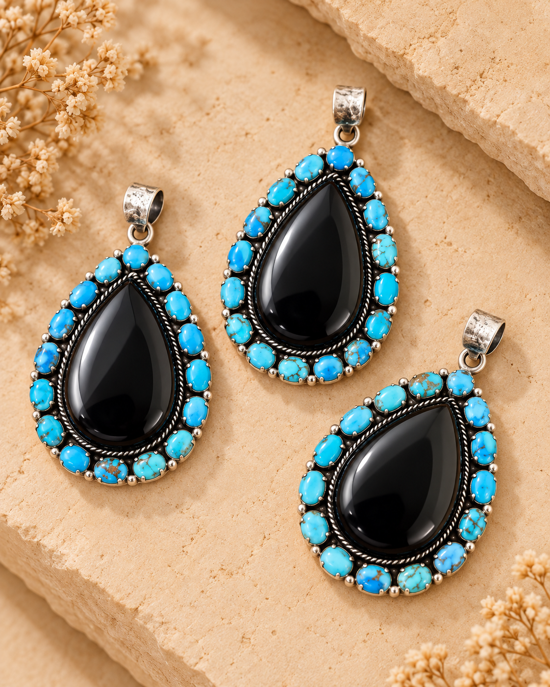 Midnight Sky Turquoise Halo Pendantdec.png