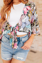 My Darling Valentina Front Tie Blouse-Cardigans-Krush Kandy, Women's Online Fashion Boutique Located in Phoenix, Arizona (Scottsdale Area)