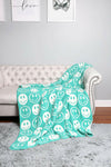 Happy Face Patterned Throw Blanket-Blankets-Krush Kandy, Women's Online Fashion Boutique Located in Phoenix, Arizona (Scottsdale Area)
