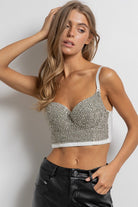 Rhinestone Bustier Top-Tanks-Krush Kandy, Women's Online Fashion Boutique Located in Phoenix, Arizona (Scottsdale Area)