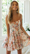 Dreamy Floral Mini Dress-Dresses-Krush Kandy, Women's Online Fashion Boutique Located in Phoenix, Arizona (Scottsdale Area)