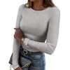 Basic Everyday Ribbed Long Sleeve Top-Long Sleeve Tops-Krush Kandy, Women's Online Fashion Boutique Located in Phoenix, Arizona (Scottsdale Area)