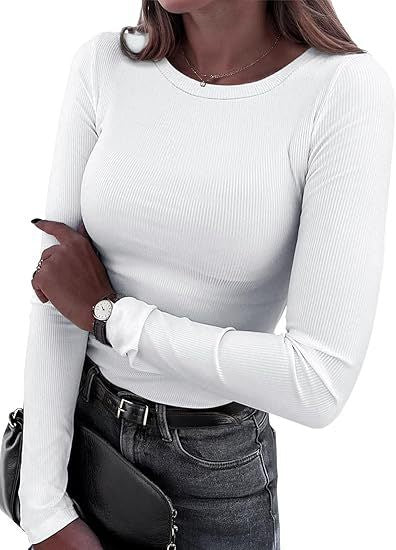 Basic Everyday Ribbed Long Sleeve Top-Long Sleeve Tops-Krush Kandy, Women's Online Fashion Boutique Located in Phoenix, Arizona (Scottsdale Area)