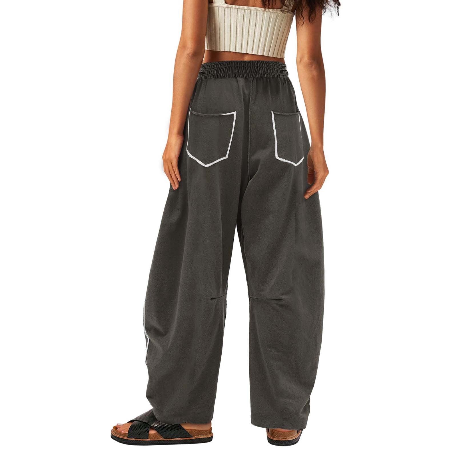 Luxe Contrast Stitching Wide Leg Pants-Pants-Krush Kandy, Women's Online Fashion Boutique Located in Phoenix, Arizona (Scottsdale Area)