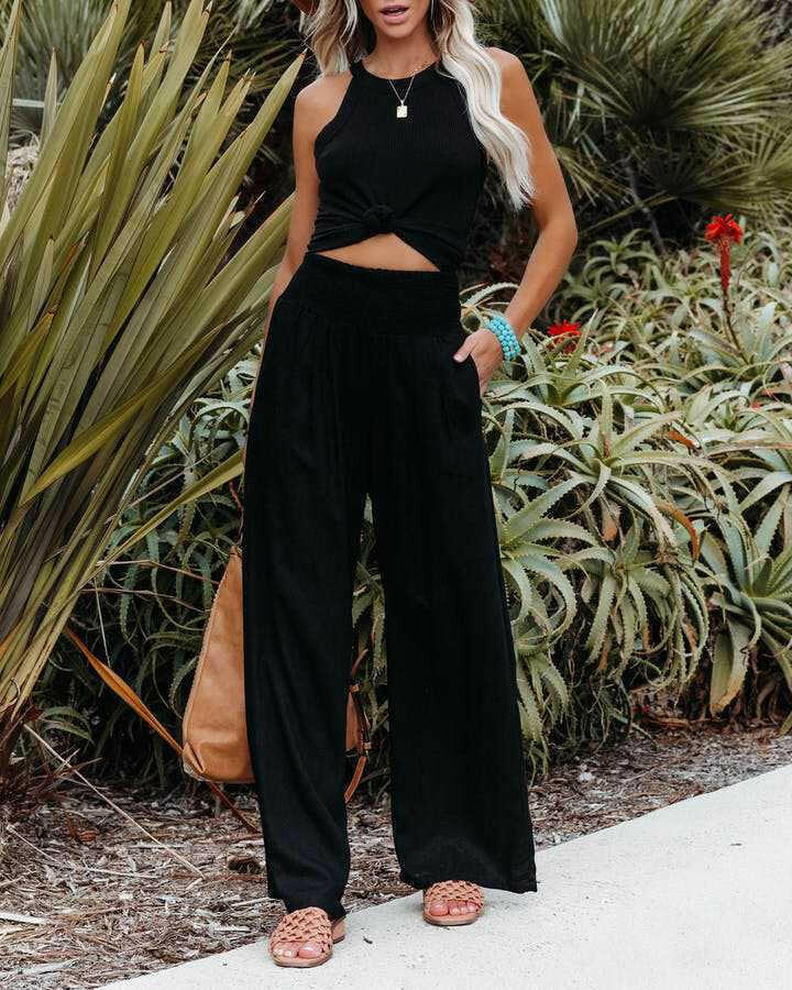 On Vacation Wide Leg Pants-Pants-Krush Kandy, Women's Online Fashion Boutique Located in Phoenix, Arizona (Scottsdale Area)