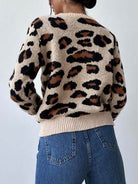 Leopard Luxe Knit Sweater-Sweaters-Krush Kandy, Women's Online Fashion Boutique Located in Phoenix, Arizona (Scottsdale Area)