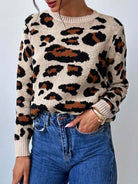 Leopard Luxe Knit Sweater-Sweaters-Krush Kandy, Women's Online Fashion Boutique Located in Phoenix, Arizona (Scottsdale Area)