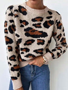 Leopard Luxe Knit Sweater-Sweaters-Krush Kandy, Women's Online Fashion Boutique Located in Phoenix, Arizona (Scottsdale Area)