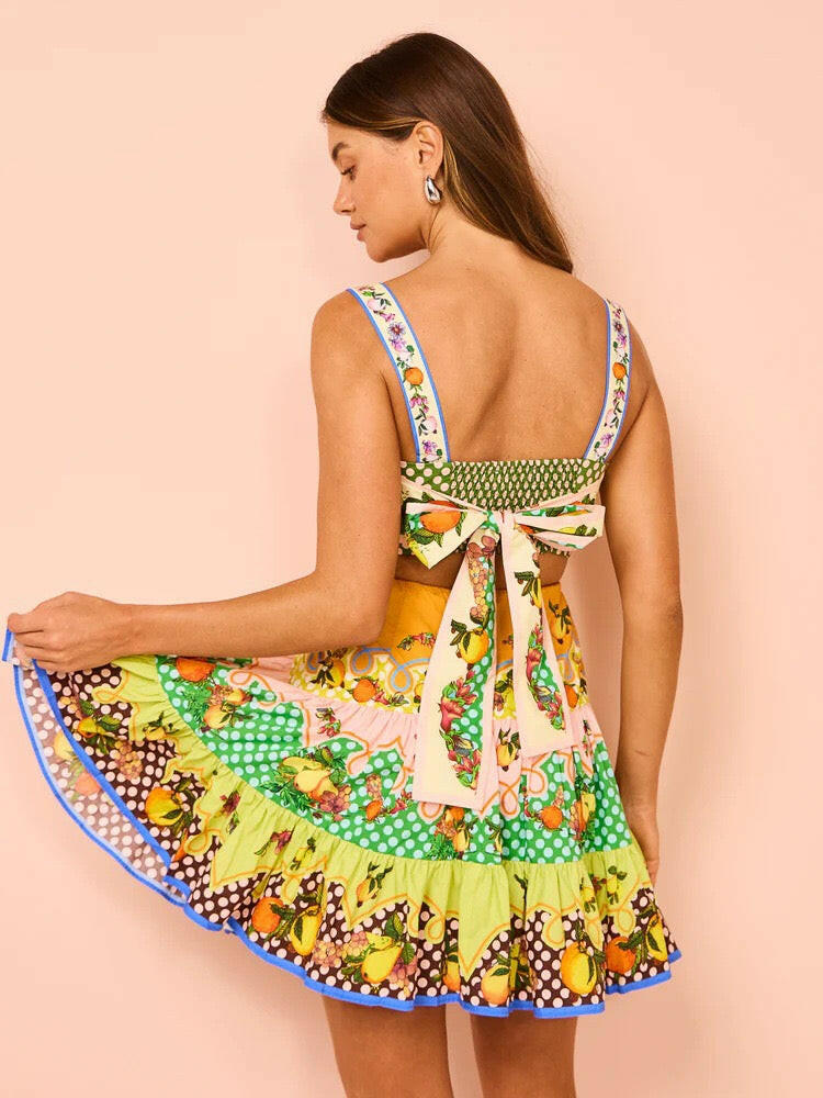 Fruit Punch Patchwork Mini Dress-Dresses-Krush Kandy, Women's Online Fashion Boutique Located in Phoenix, Arizona (Scottsdale Area)