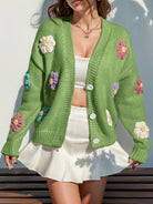 Blooming Threads Knit Cardigan-Cardigan-Krush Kandy, Women's Online Fashion Boutique Located in Phoenix, Arizona (Scottsdale Area)