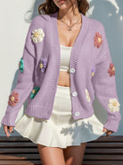 Blooming Threads Knit Cardigan-Cardigan-Krush Kandy, Women's Online Fashion Boutique Located in Phoenix, Arizona (Scottsdale Area)