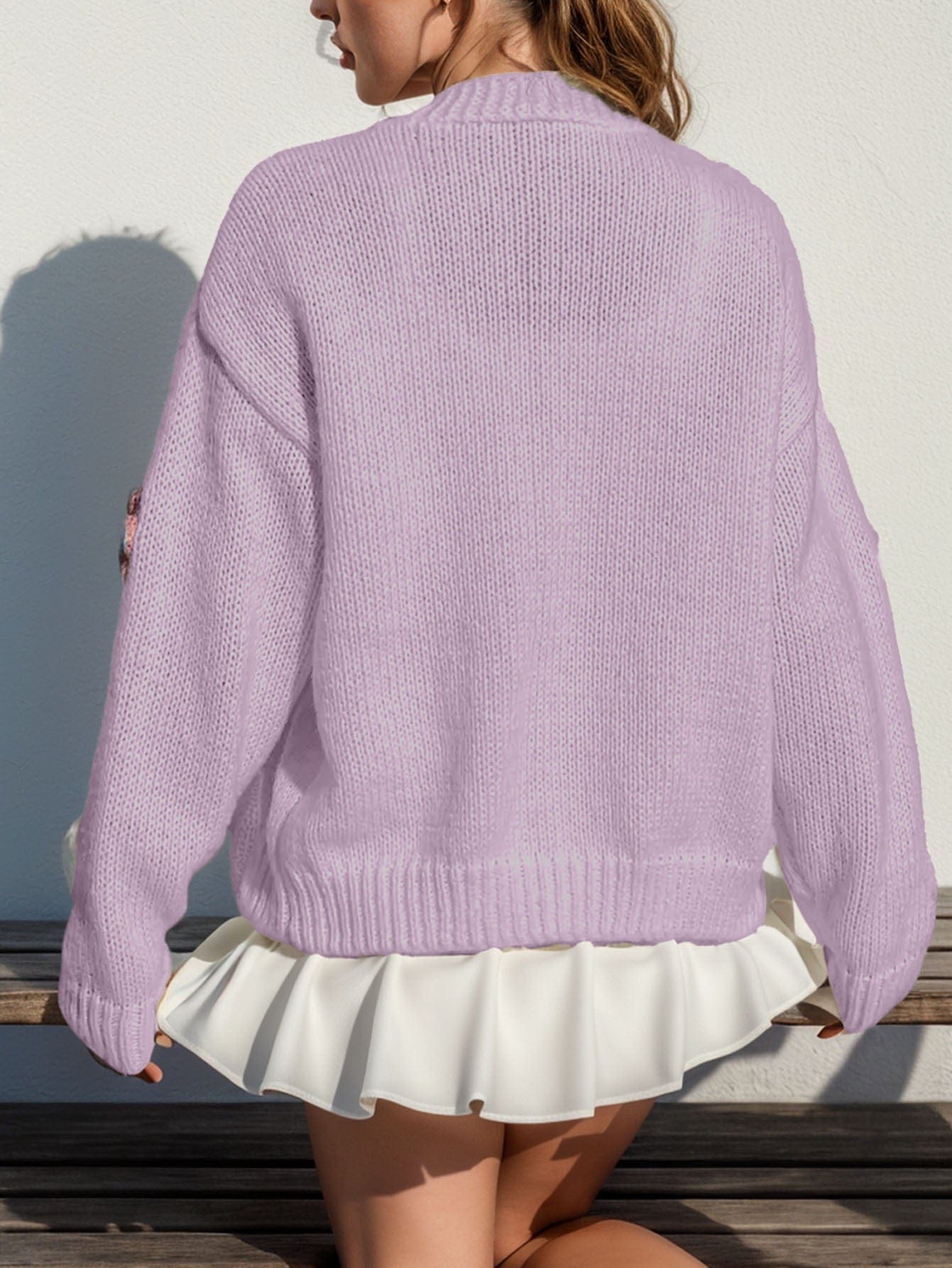 Blooming Threads Knit Cardigan-Cardigan-Krush Kandy, Women's Online Fashion Boutique Located in Phoenix, Arizona (Scottsdale Area)