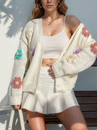 Blooming Threads Knit Cardigan-Cardigan-Krush Kandy, Women's Online Fashion Boutique Located in Phoenix, Arizona (Scottsdale Area)