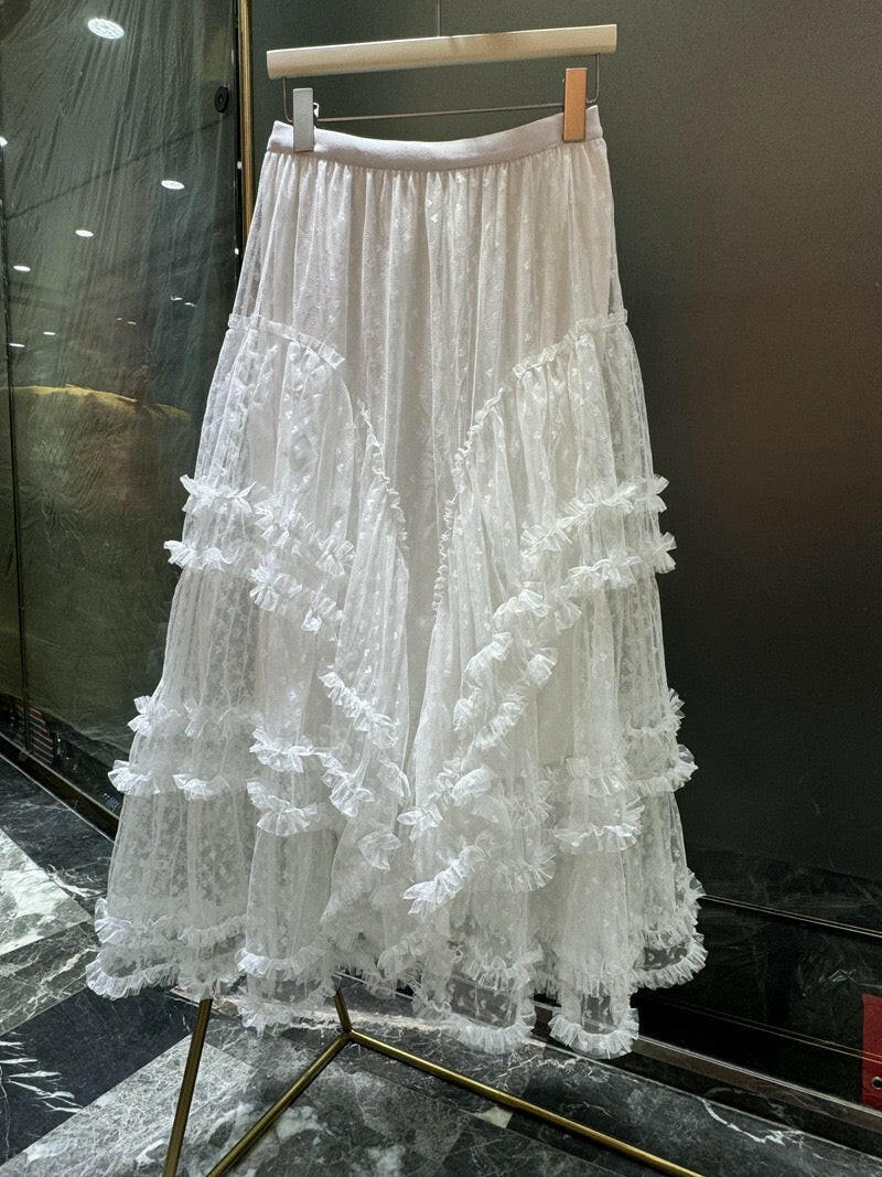 Lace Layers & Chic Dreams Ruffle Tulle Maxi Skirt-Skirts-Krush Kandy, Women's Online Fashion Boutique Located in Phoenix, Arizona (Scottsdale Area)