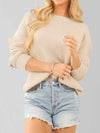 Long Sleeve Cutout Sweater-Sweaters-Krush Kandy, Women's Online Fashion Boutique Located in Phoenix, Arizona (Scottsdale Area)