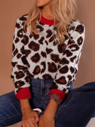 It Girl Leopard Contrast Sweater-Sweaters-Krush Kandy, Women's Online Fashion Boutique Located in Phoenix, Arizona (Scottsdale Area)