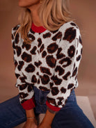 It Girl Leopard Contrast Sweater-Sweaters-Krush Kandy, Women's Online Fashion Boutique Located in Phoenix, Arizona (Scottsdale Area)
